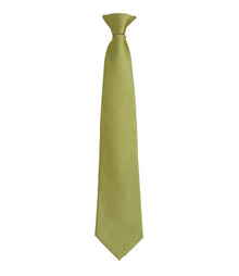 Premier 'Colours' Fashion Clip Tie PR785 - Grass
