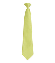 Premier 'Colours' Fashion Clip Tie PR785 - Lime Green