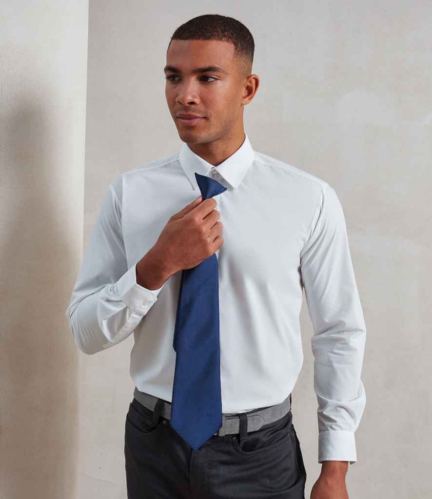 Premier 'Colours' Fashion Clip Tie PR785 - PR785 Navy Model