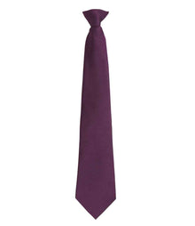 Premier 'Colours' Fashion Clip Tie PR785 - Purple