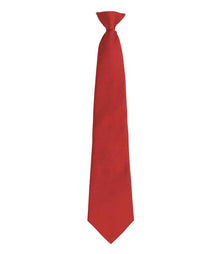 Premier 'Colours' Fashion Clip Tie PR785 - Red