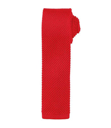Premier Slim Knitted Tie PR789 - Red