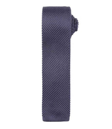 Premier Slim Knitted Tie PR789 - Steel