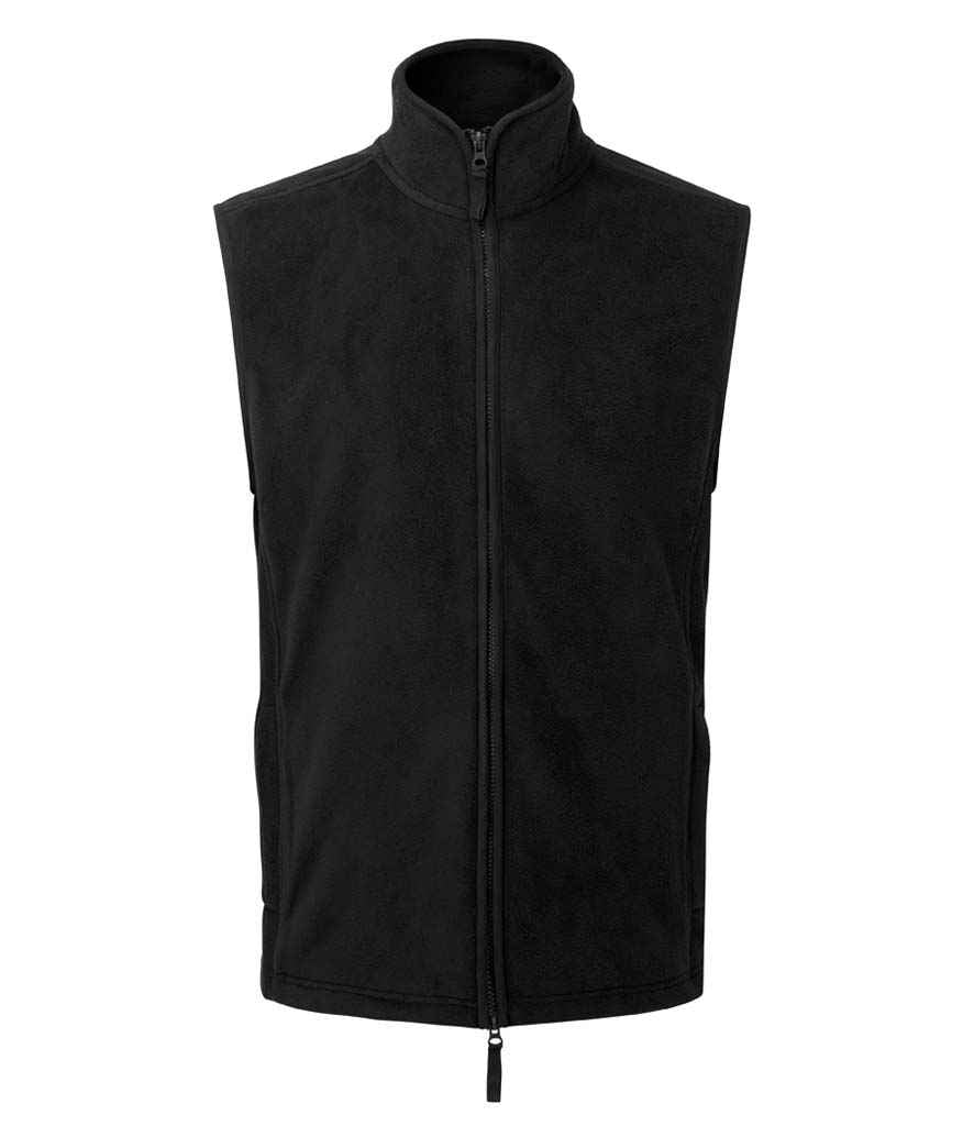 Premier Artisan Fleece Gilet PR803 - Black/Black