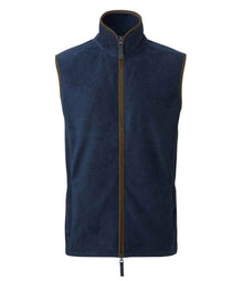 Premier Artisan Fleece Gilet PR803 - Navy/Brown