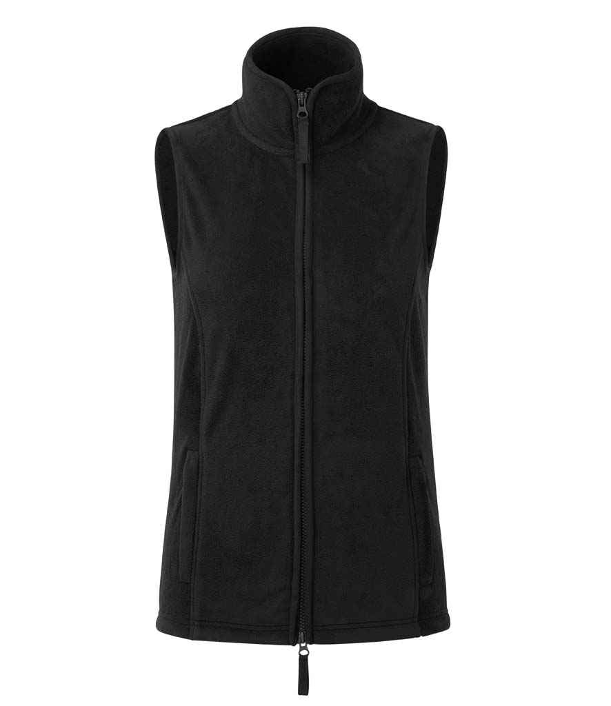 Premier Ladies Artisan Fleece Gilet PR804 - Black/Black