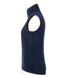 Premier Ladies Artisan Fleece Gilet PR804 - PR804 Navy/Brown Side