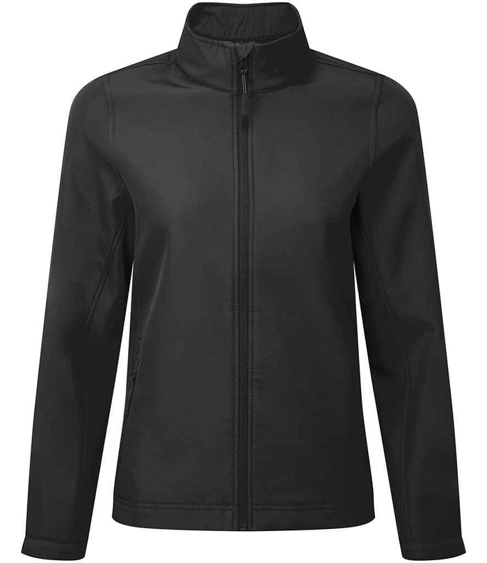 Premier Ladies Windchecker® Recycled Printable Soft Shell Jacket PR812 - Black