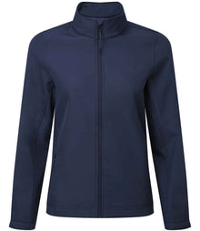 Premier Ladies Windchecker® Recycled Printable Soft Shell Jacket PR812 - Navy