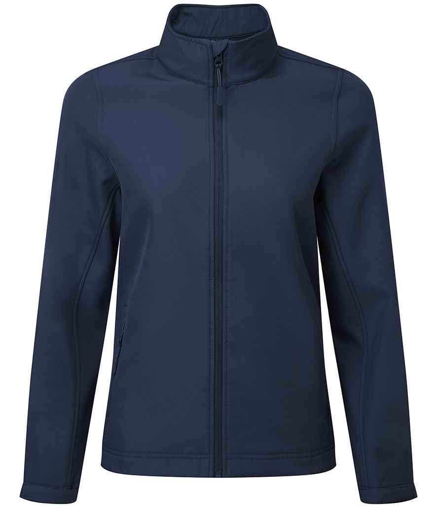 Premier Ladies Windchecker® Recycled Printable Soft Shell Jacket PR812 - Navy
