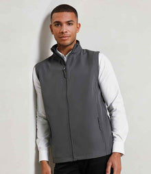 Premier Windchecker® Recycled Printable Soft Shell Gilet PR814 - PR814 Dark Grey Model