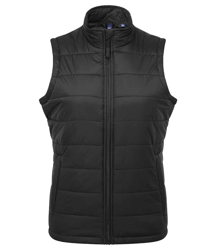 Premier Ladies Recyclight® Padded Gilet PR815 - Black