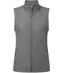 Premier Ladies Windchecker® Recycled Printable Soft Shell Gilet PR816 - Dark Grey