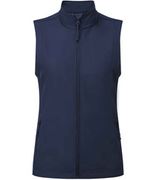 Premier Ladies Windchecker® Recycled Printable Soft Shell Gilet PR816 - Navy