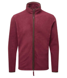 Premier Artisan Fleece Jacket PR823 - Burgundy/Brown