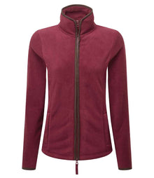 Premier Ladies Artisan Fleece Jacket PR824 - Burgundy/Brown
