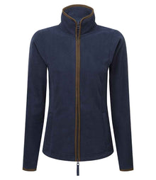 Premier Ladies Artisan Fleece Jacket PR824 - Navy/Brown
