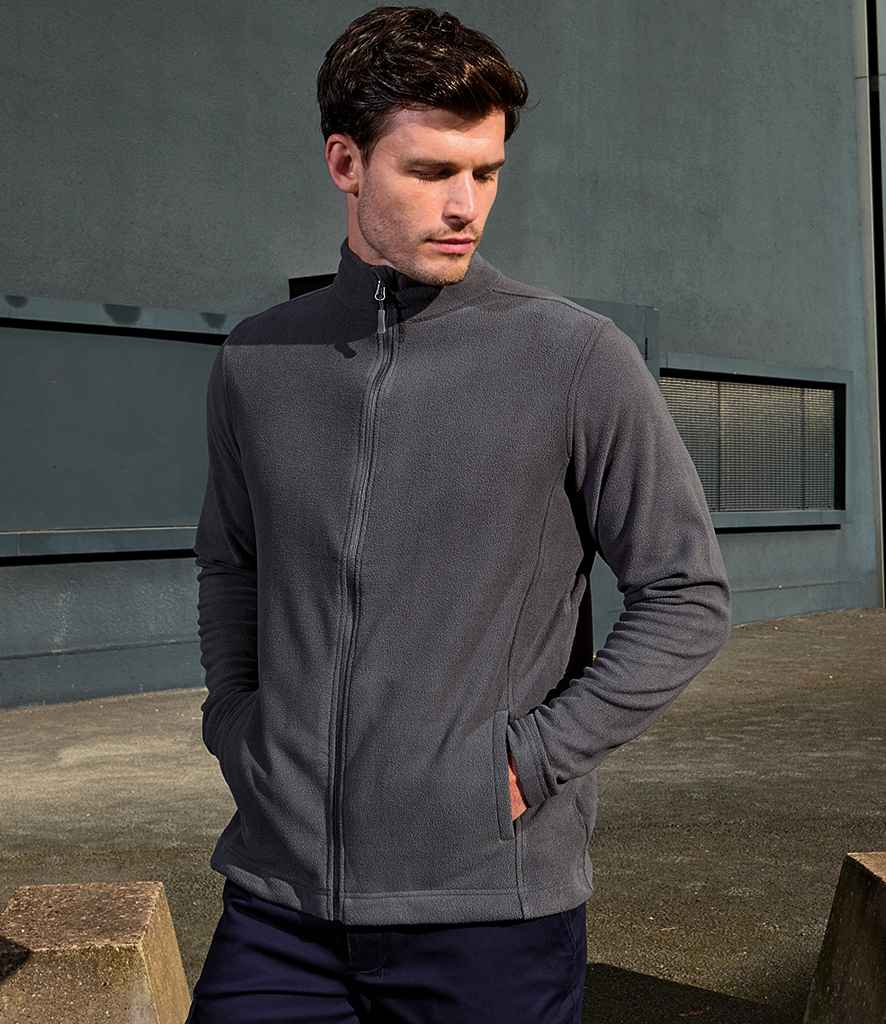 Premier Recyclight® Full Zip Micro Fleece Jacket PR830 - PR830 Dark Grey Model