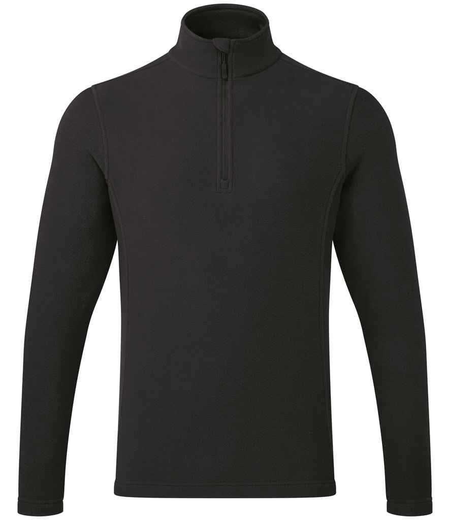 Premier Unisex Recyclight® 1/4 Zip Fleece PR831 - Black