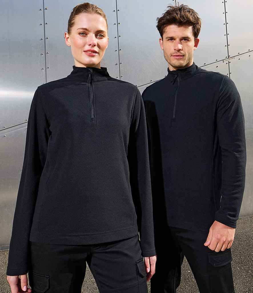 Premier Unisex Recyclight® 1/4 Zip Fleece PR831 - PR831 Black Model