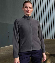 Premier Ladies Recyclight® Full Zip Micro Fleece Jacket PR832 - PR832 Dark Grey Model