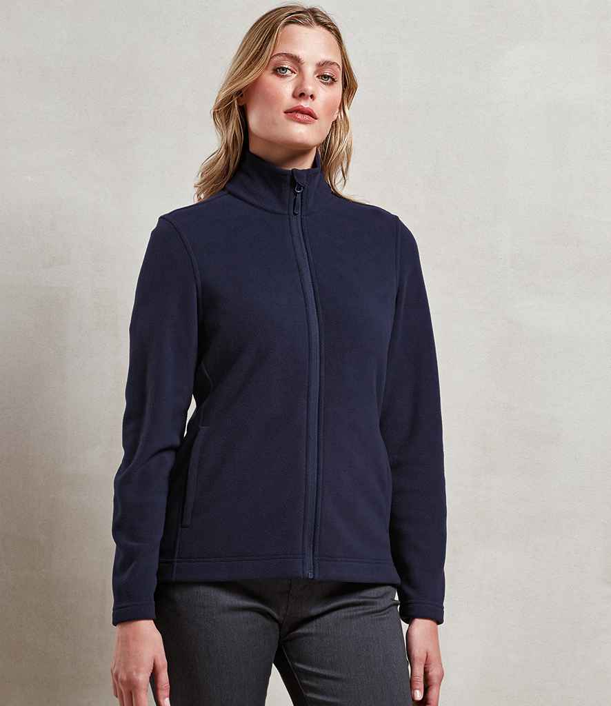 Premier Ladies Recyclight® Full Zip Micro Fleece Jacket PR832 - PR832 Navy Model