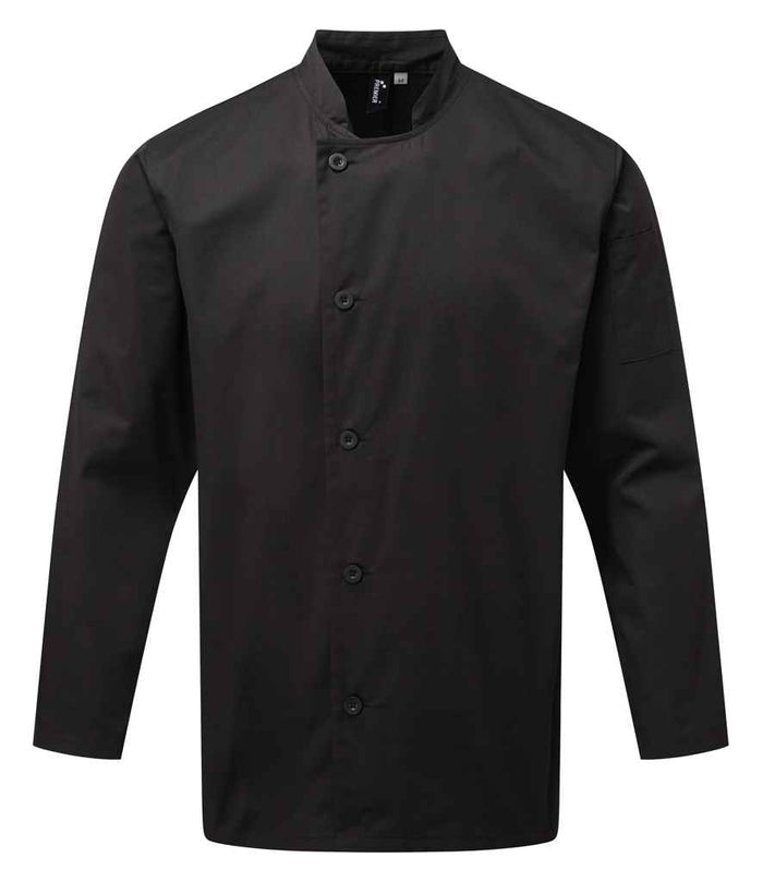 Premier Essential Long Sleeve Chef's Jacket PR901 - Black