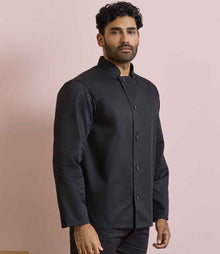 Premier Essential Long Sleeve Chef's Jacket PR901 - PR901 Black Model