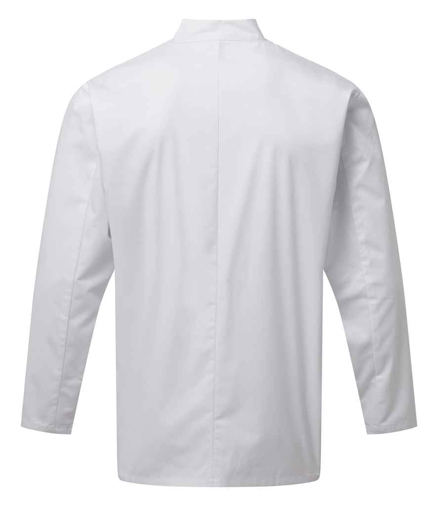 Premier Essential Long Sleeve Chef's Jacket PR901 - PR901 White Back
