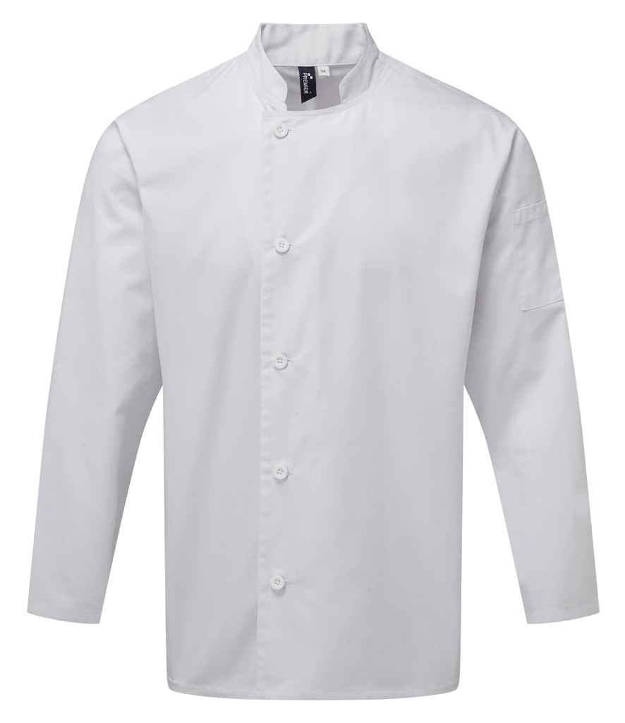 Premier Essential Long Sleeve Chef's Jacket PR901 - White