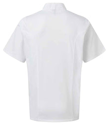 Premier Coolchecker® Short Sleeve Chef's Jacket PR902 - PR902 White Back