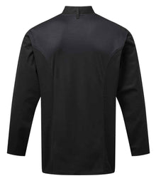 Premier Coolchecker® Long Sleeve Chef's Jacket PR903 - PR903 Black Back