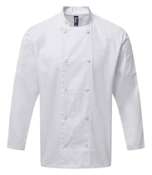 Premier Coolchecker® Long Sleeve Chef's Jacket PR903 - White