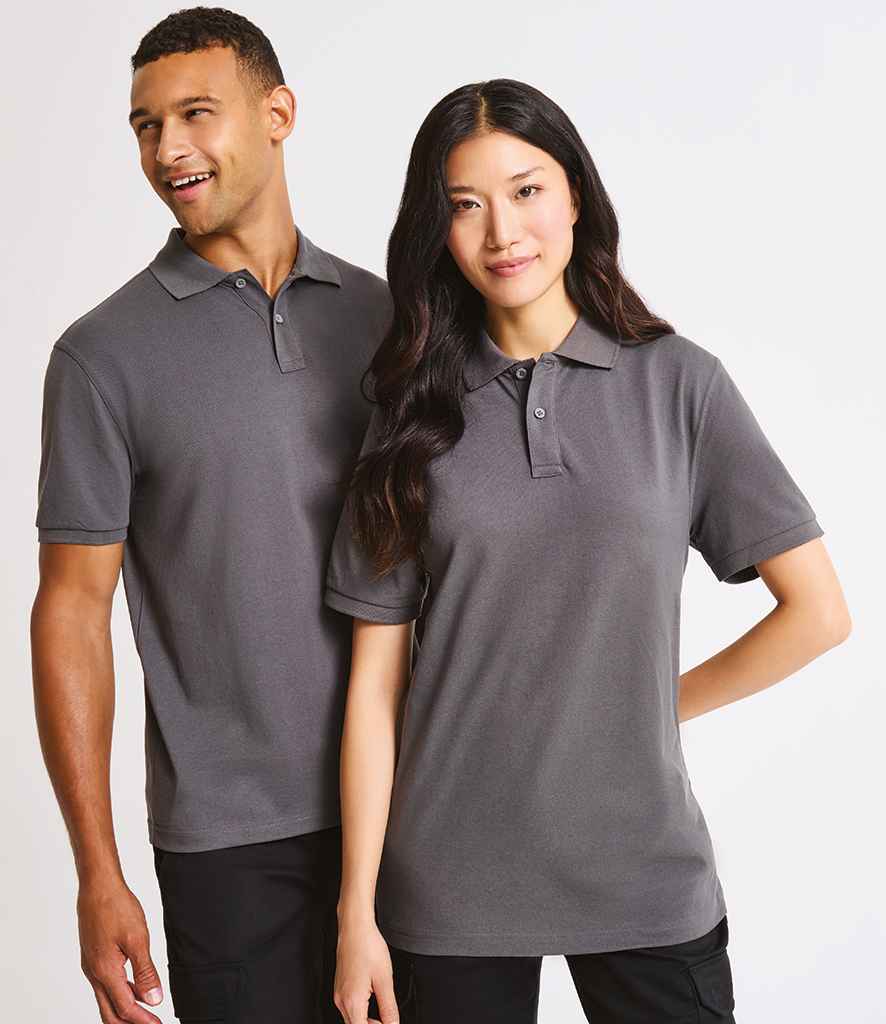 Premier Essential Unisex Polo Shirt PR995 - PR995 Dark Grey Model