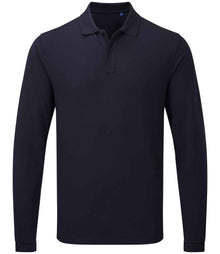 Premier Essential Unisex Long Sleeve Polo Shirt PR997 - Navy