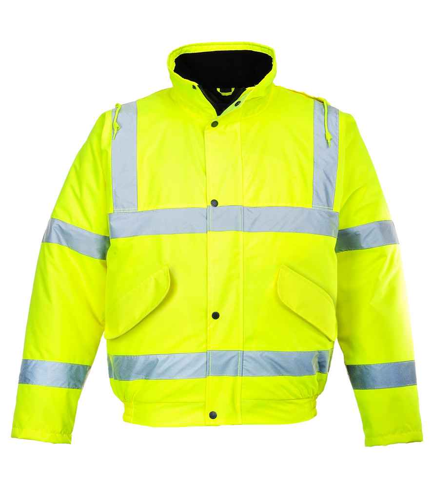 Portwest Hi-Vis Bomber Jacket PW001 - Yellow