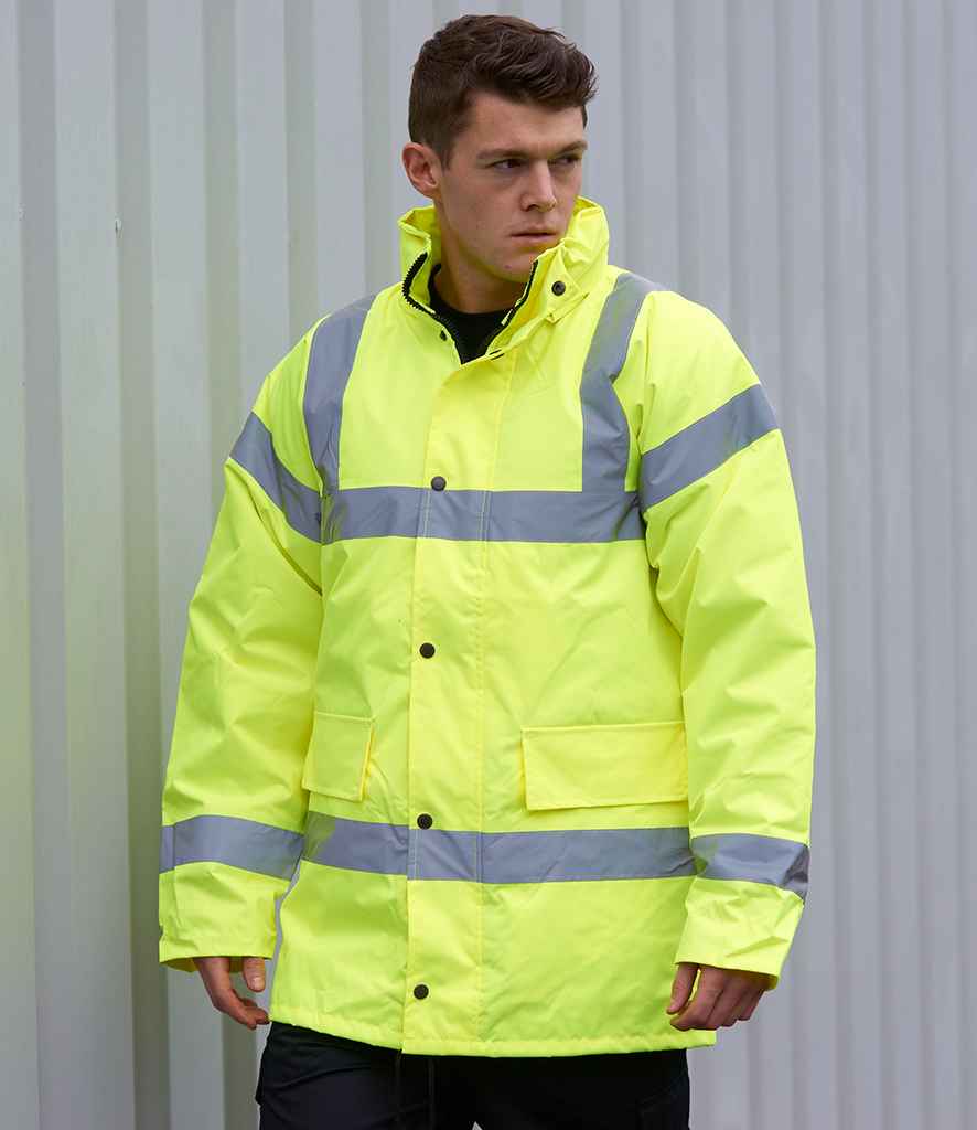Portwest Hi-Vis Traffic Jacket PW003 - PW003 Yellow Model