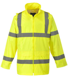 Portwest Hi-Vis Rain Jacket PW011 - Yellow
