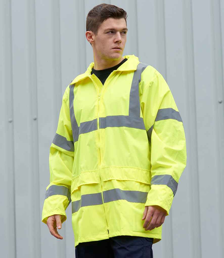 Portwest Hi-Vis Rain Jacket PW011 - PW011 Yellow Model