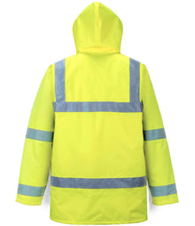 Portwest Hi-Vis 4-in-1 Traffic Jacket PW014 - PW014 Yellow Back