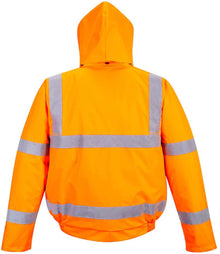 Portwest Hi-Vis GO/RT Bomber Jacket PW021 - PW021 Orange Back