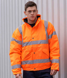 Portwest Hi-Vis GO/RT Bomber Jacket PW021 - PW021 Orange Model