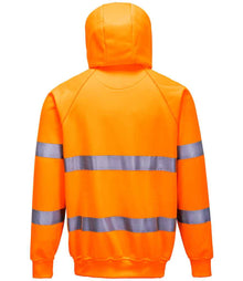 Portwest Hi-Vis Hoodie PW055 - PW055 Orange Back
