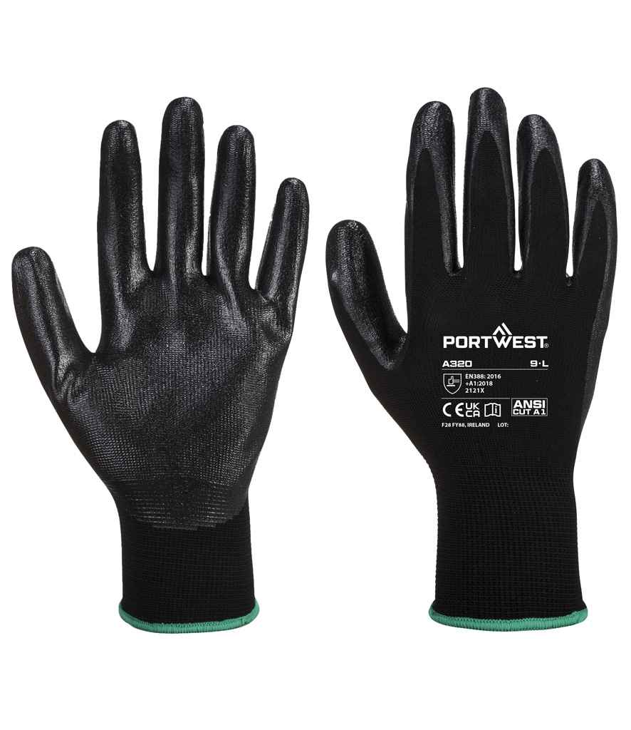 Portwest Dexti-Grip Gloves PW075 - Black