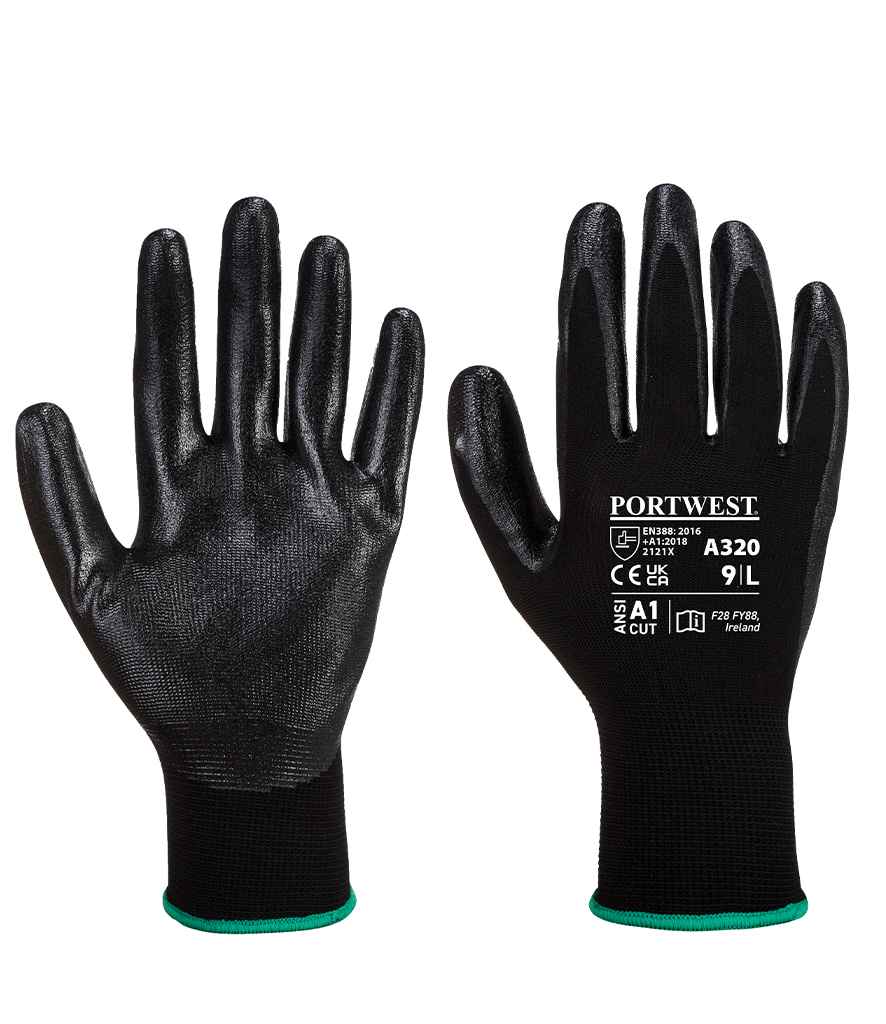 Portwest Dexti-Grip Gloves PW075 - PW075 Black Model