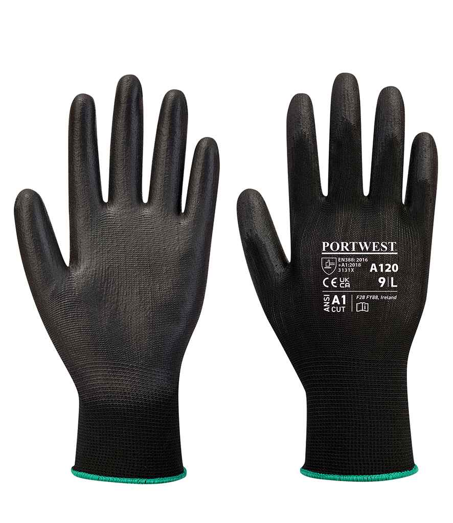 Portwest PU Palm Gloves PW083 - PW083 Black Model