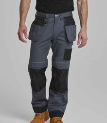 Portwest PW3 Work Holster Trousers PW1002 - PW1002 Zoom Grey/Black Model