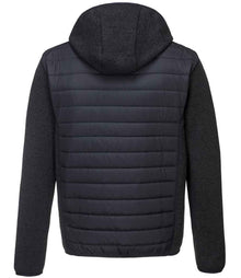 Portwest KX3™ Baffle Padded Jacket PW1121 - PW1121 Grey Marl/Black Back