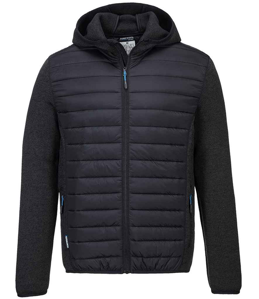 Portwest KX3™ Baffle Padded Jacket PW1121 - Grey Marl/Black