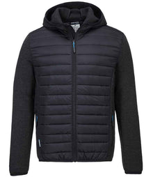 Portwest KX3™ Baffle Padded Jacket PW1121 - Grey Marl/Black